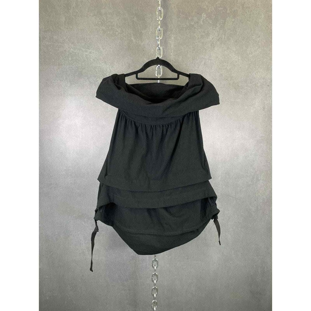 Vintage Comme Des Garçon‎ Tao Black Cowlneck Top Size Small